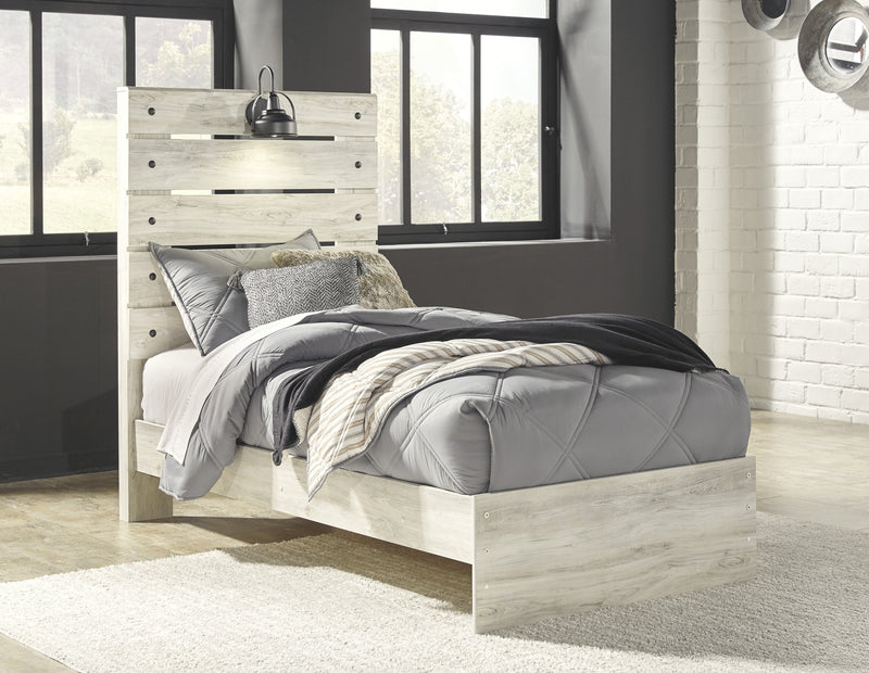 Cambeck Whitewash Twin Panel Bed - DMV FurnitureTwin Bed