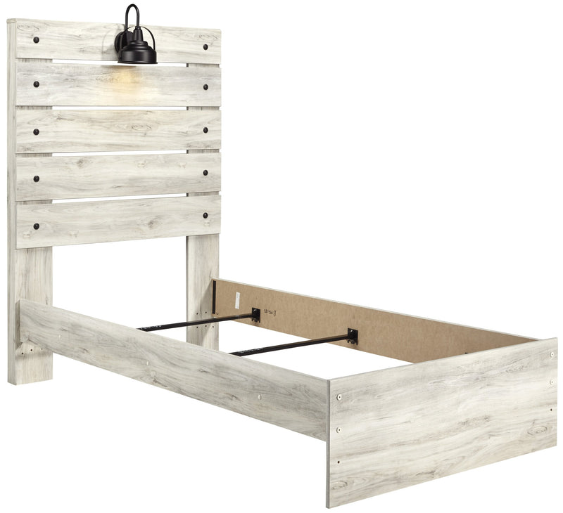 Cambeck Whitewash Twin Panel Bed - DMV FurnitureTwin Bed
