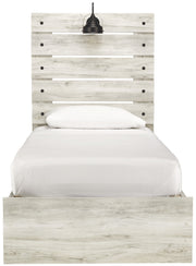 Cambeck Whitewash Twin Side Storage Platform Bed - DMV FurnitureTwin Bed