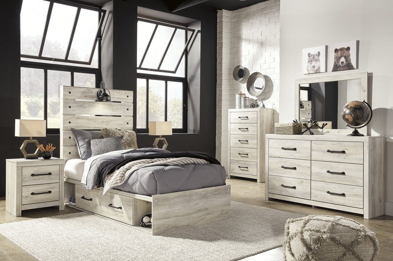 Cambeck Whitewash Youth Storage Platform Bedroom Set - DMV FurnitureYouth Bedroom Set