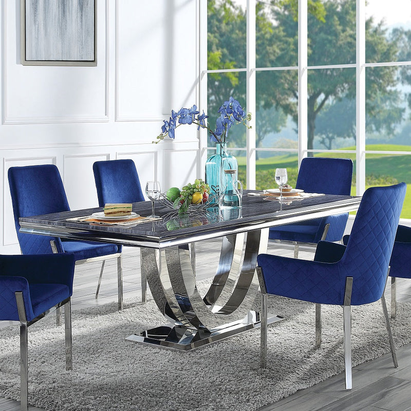 Cambrie Dining Table W/Engineered Stone Top - DN00221