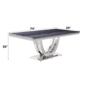 Cambrie Dining Table W/Engineered Stone Top - DN00221