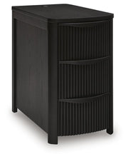 Camdill Black Chairside End Table - T208-117