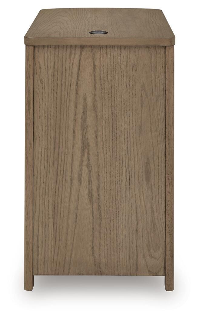 Camdill Light Brown Chairside End Table - T208-317