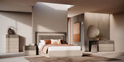 Camel Essenza Single Dresser / Mirror Set - p14047
