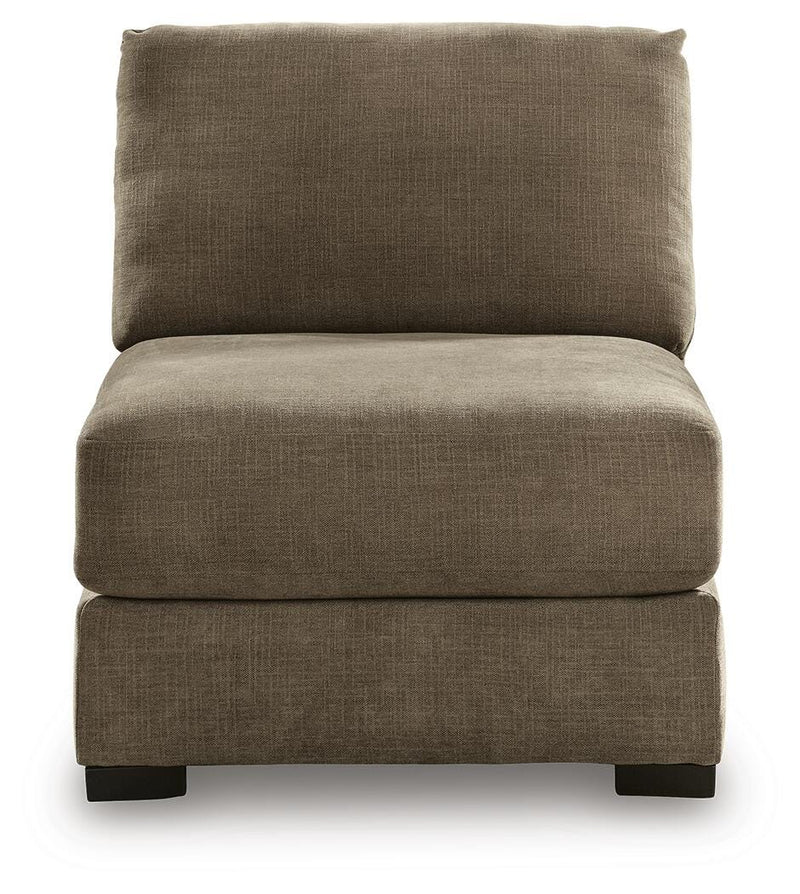 Camellia-Court Coffee Armless Chair - 6820746