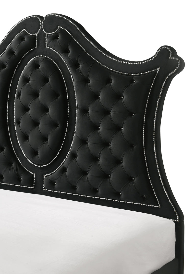 Cameo Black Upholstered Panel Bedroom Set - DMV FurnitureBedroom Set