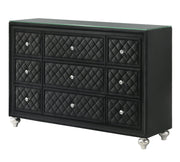 Cameo Black Upholstered Panel Bedroom Set - DMV FurnitureBedroom Set