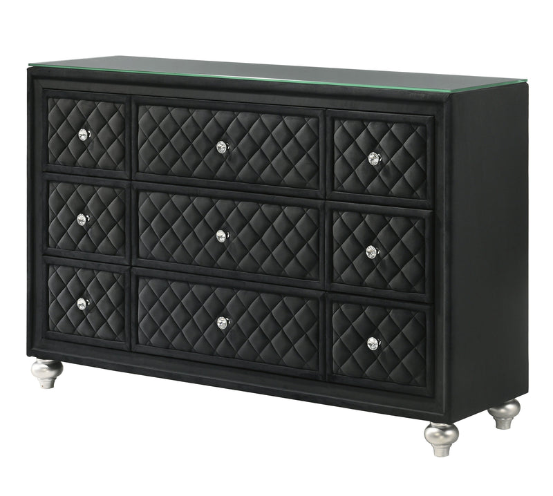 Cameo Black Upholstered Panel Bedroom Set - DMV FurnitureBedroom Set