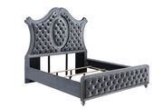 Cameo Gray King Upholstered Panel Bed - DMV FurnitureKing Bed