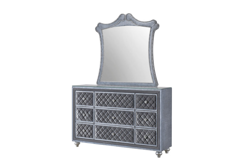 Cameo Gray Upholstered Panel Bedroom Set - DMV FurnitureBedroom Set