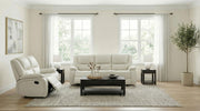 Camila 2-piece Upholstered Reclining Sofa Set White - 610247-S2