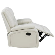 Camila 2-piece Upholstered Reclining Sofa Set White - 610247-S2