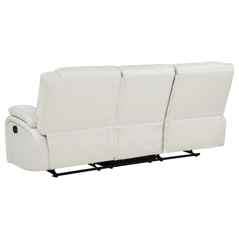 Camila 2-piece Upholstered Reclining Sofa Set White - 610247-S2