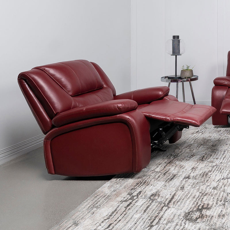 Camila Upholstered Glider Recliner Chair Red - 610243