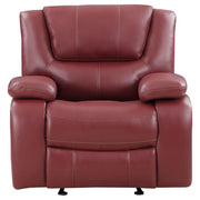 Camila Upholstered Glider Recliner Chair Red - 610243