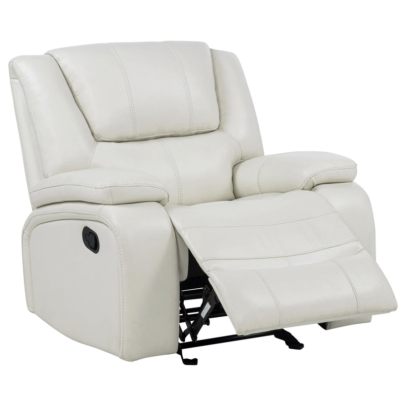 Camila Upholstered Glider Recliner Chair White - 610249