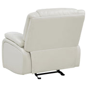 Camila Upholstered Glider Recliner Chair White - 610249