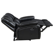 Camila Upholstered Motion Reclining Loveseat Black - 610245
