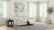 Camila Upholstered Motion Reclining Loveseat White - 610248