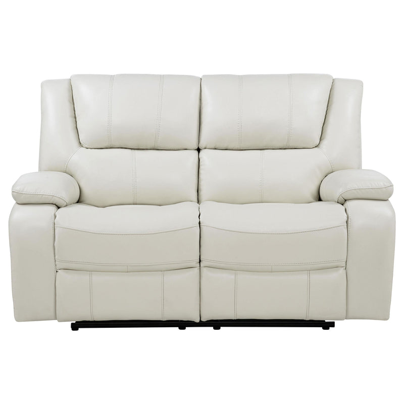 Camila Upholstered Motion Reclining Loveseat White - 610248