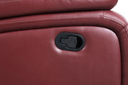Camila Upholstered Motion Reclining Sofa Red - 610241