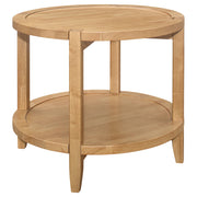 Camillo 2-piece Round Coffee and End Table Set Maple  - 709698-S2