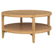 Camillo Round Solid Wood Coffee Table Maple Brown - 709698