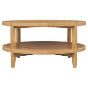 Camillo Round Solid Wood Coffee Table Maple Brown - 709698