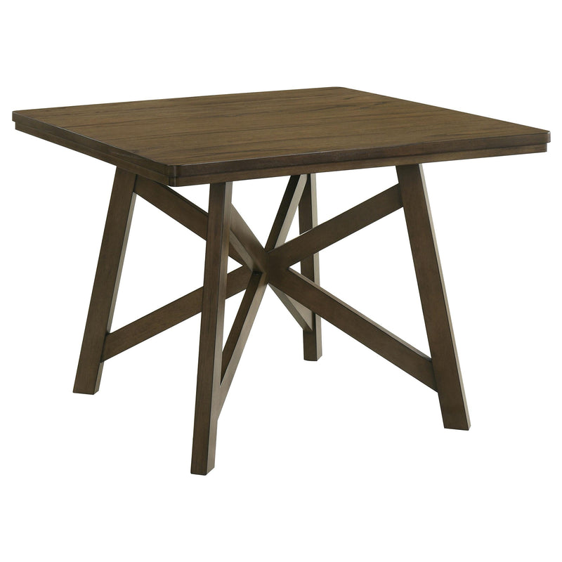 Canfield 47-inch Square Counter Height Dining Table Brown - 109178