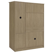 Canova 3-door Bedroom Wardrobe Storage Cabinet Armoire Latte - 950445