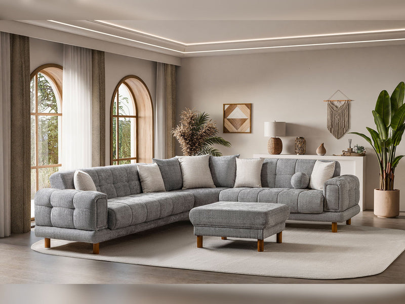 Canyon Sectional Sofa in Grey - 200-ST-CAN-CREMONA15-S