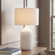 Capwich Beige/White Table Lamp - L100994