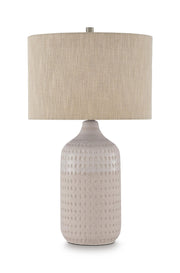 Capwich Beige/White Table Lamp - L100994
