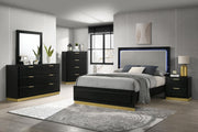Caraway 2-drawer Nightstand Black - 224782