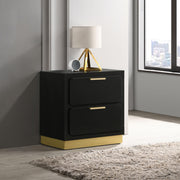 Caraway 2-drawer Nightstand Black - 224782