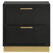 Caraway 2-drawer Nightstand Black - 224782