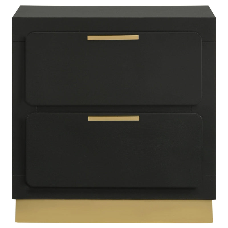 Caraway 2-drawer Nightstand Black - 224782