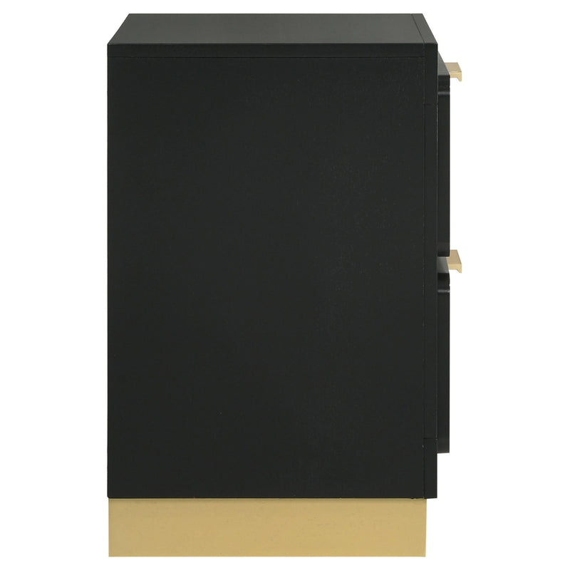 Caraway 2-drawer Nightstand Black - 224782