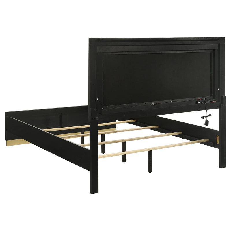 Caraway 4-piece California King Bedroom Set Black - 224781KW-S4
