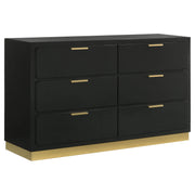 Caraway 4-piece California King Bedroom Set Black - 224781KW-S4
