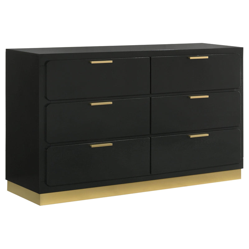 Caraway 4-piece California King Bedroom Set Black - 224781KW-S4