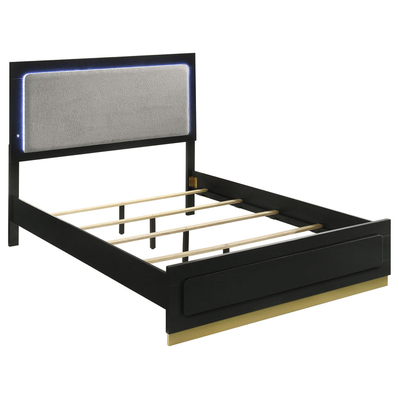 Caraway 4-piece Eastern King Bedroom Set Black - 224781KE-S4
