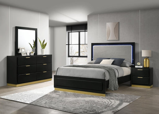 Caraway 4-piece Queen Bedroom Set Black - 224781Q-S4