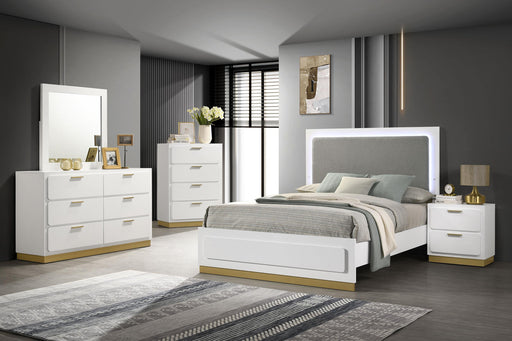 Caraway 5-piece California King Bedroom Set White - 224771KW-S5