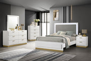 Caraway 5-piece Eastern King Bedroom Set White - 224771KE-S5