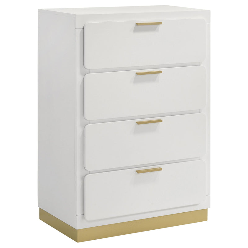 Caraway 5-piece Eastern King Bedroom Set White - 224771KE-S5