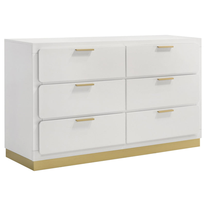 Caraway 5-piece Eastern King Bedroom Set White - 224771KE-S5