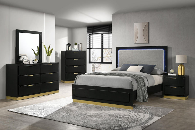 Caraway 5-piece Queen Bedroom Set Black - 224781Q-S5