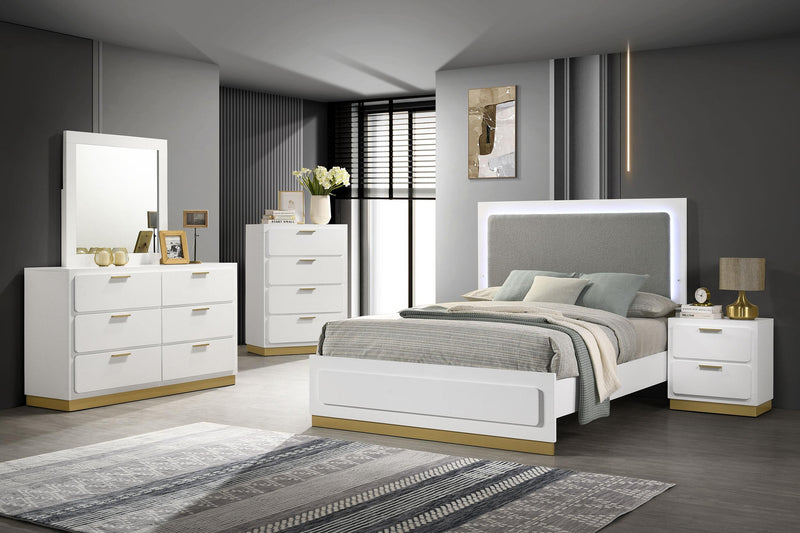 Caraway 5-piece Queen Bedroom Set White - 224771Q-S5